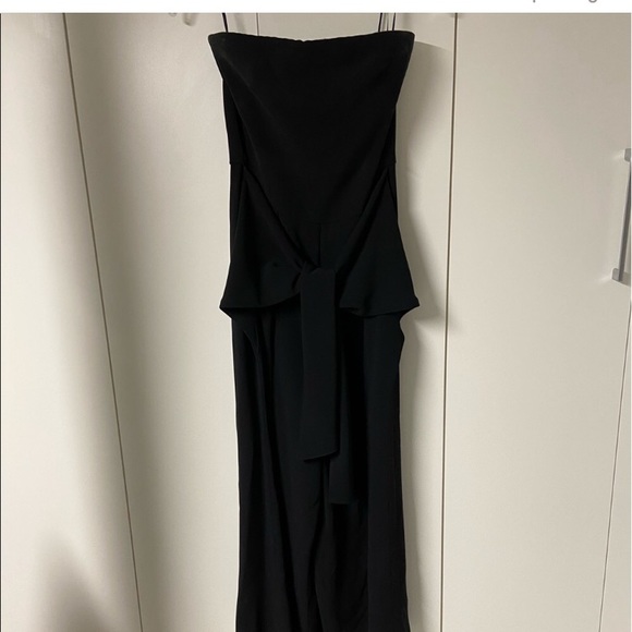 CARLISLE • PER SE • Stunning Black Strapless Wide Leg Jumpsuit - Picture 8 of 14